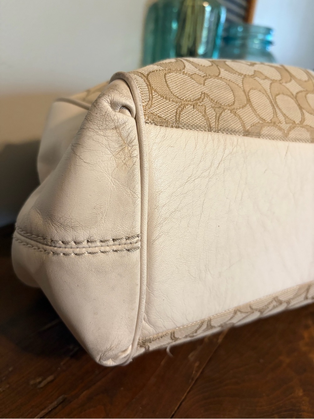 Coach Signature Lexy Shoulder Bag with Cream Trim F27579 - Picture 11 of 14